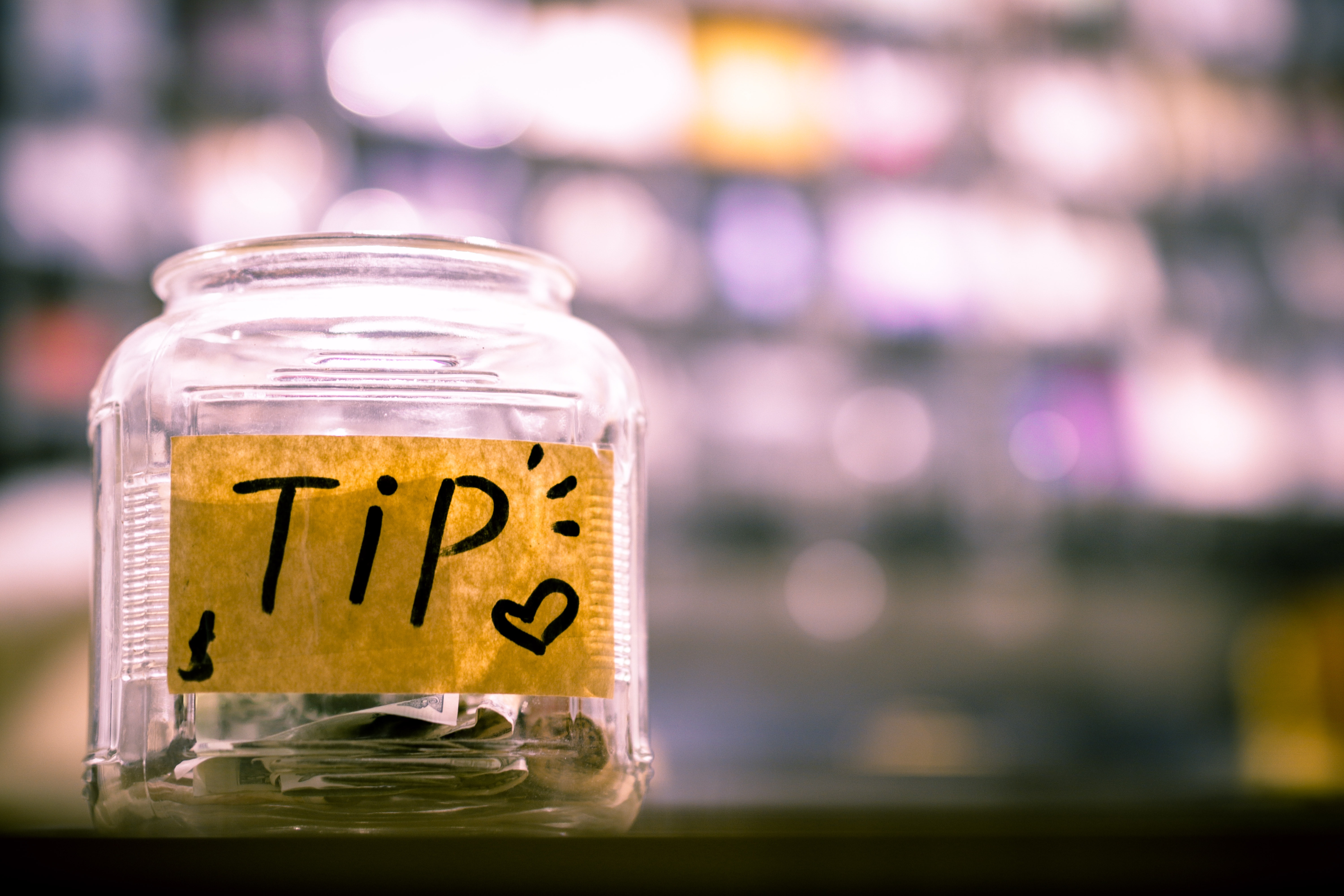picture of a tip jar