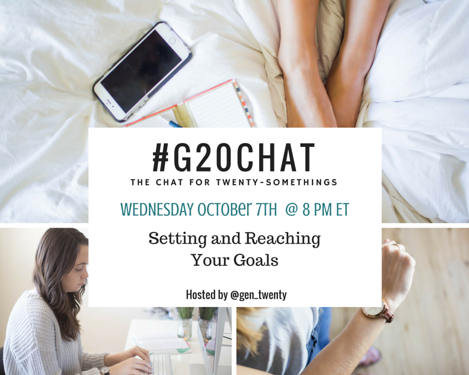 #G20Chat 10-7 Goal Setting