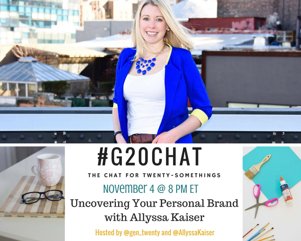 #G20Chat Uncovering Your Personal Brand with Allyssa Kaiser