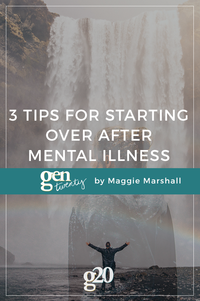 Too many people say “get over it” or “just be happy” or “choose to get up” when you and I know, as sufferers, those things are impossible to do in the midst of it all.  Here are my 3 tips for starting over after mental illness.