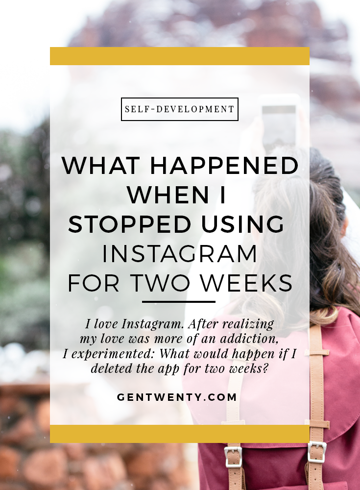 As a visual person, I love Instagram. I tried to go without it for two weeks -- here is what happened.