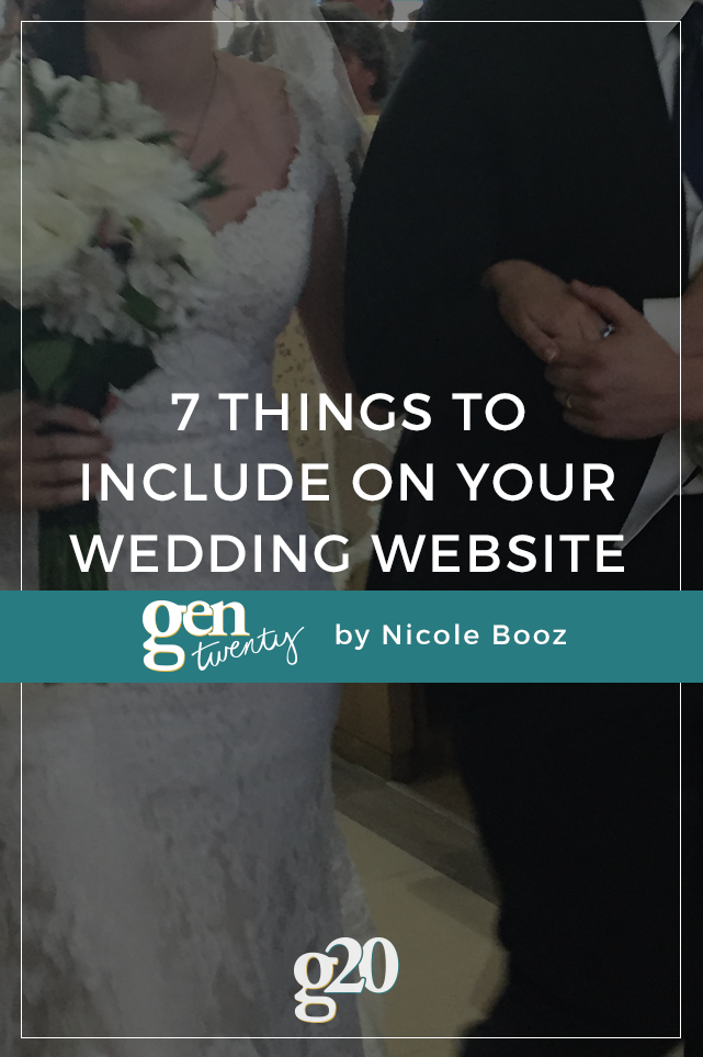 7 Things To Include On Your Wedding Website GenTwenty