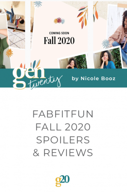 Fabfitfun Fall 2020 FabFitFun Fall 2020 Spoilers, Reveal and Reviews - GenTwenty
