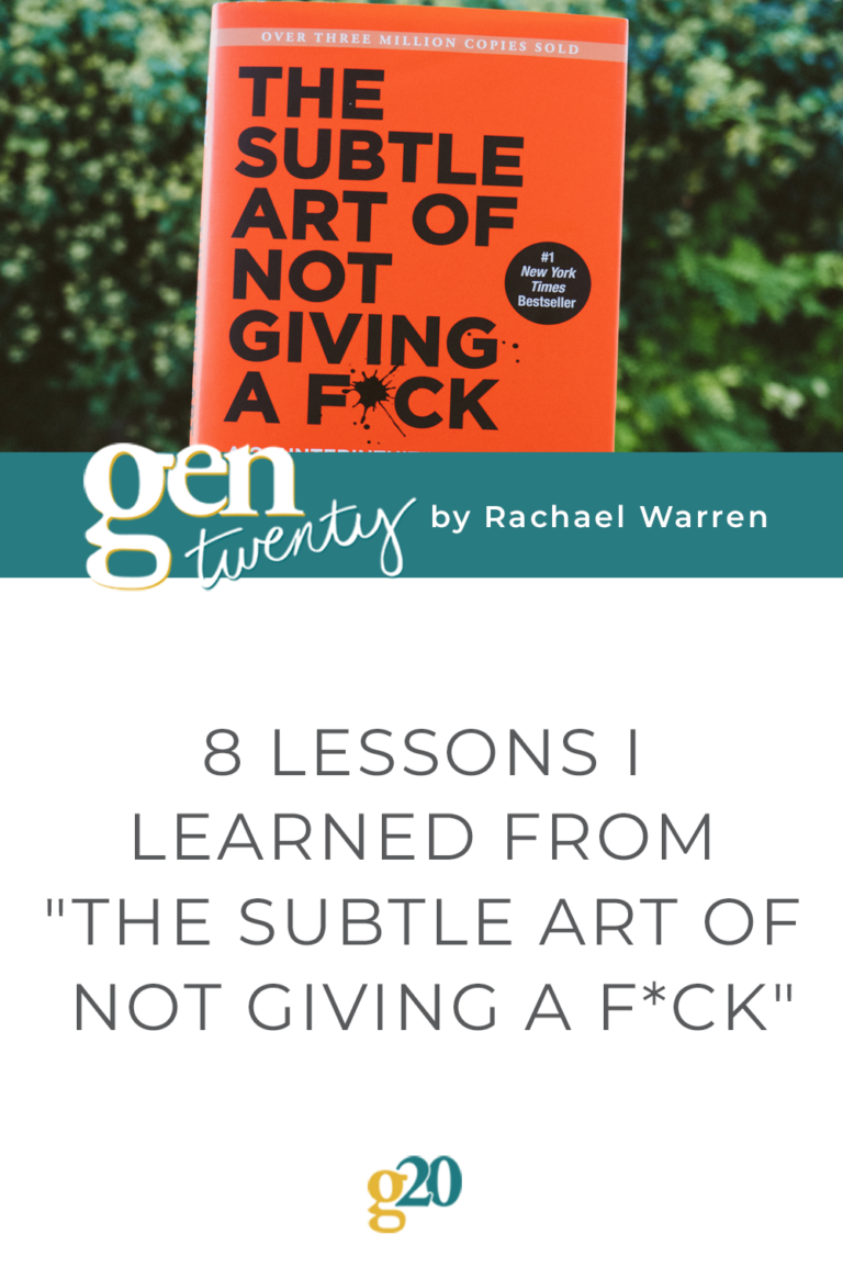 8 Lessons I Learned From "The Subtle Art of Not Giving a F*ck"
