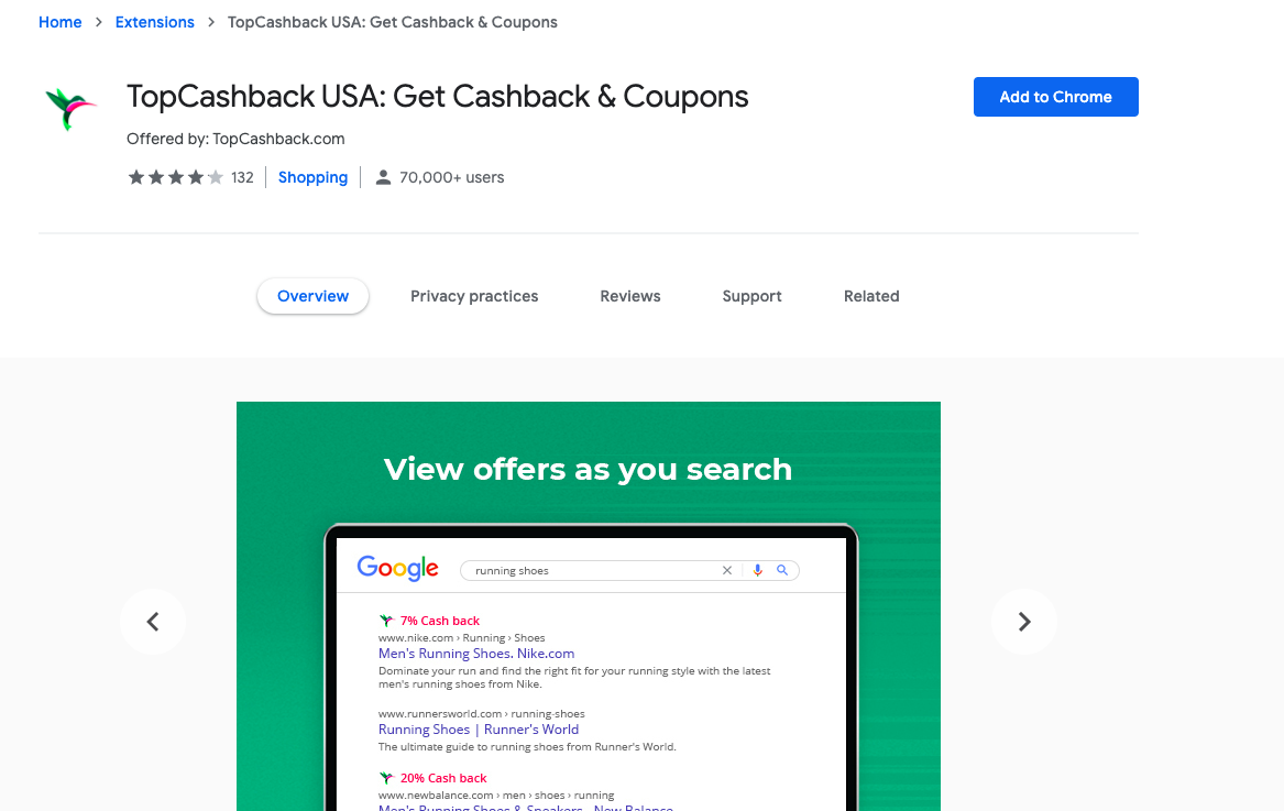 top cashback browser extension