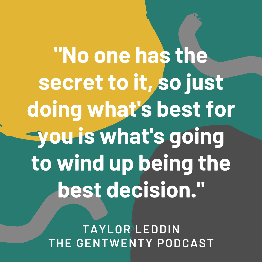 the gentwenty podcast taylor leddin