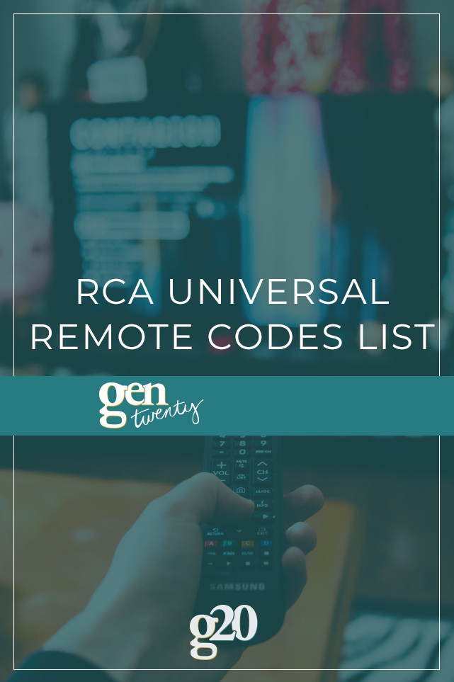 RCA Universal Remote Codes List