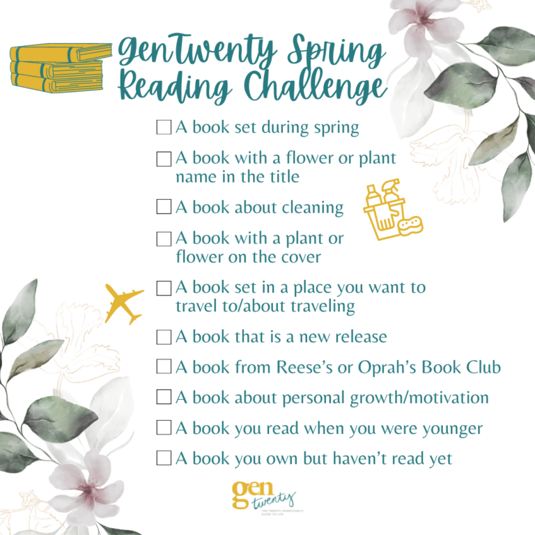 GenTwenty's Spring Reading Challenge