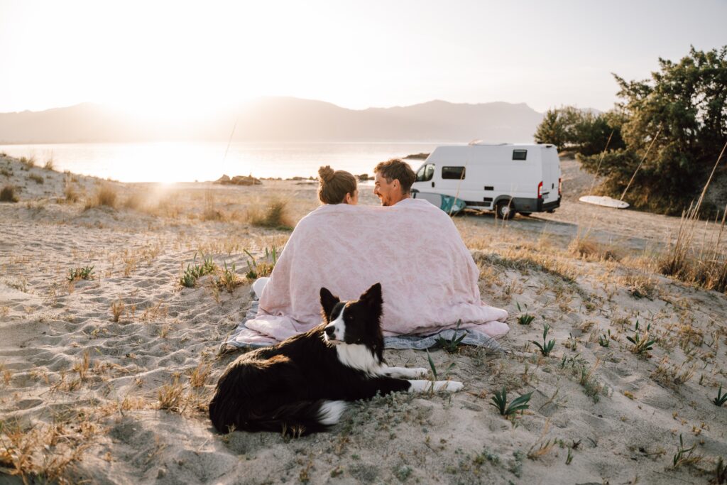 couple camping