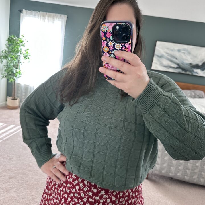 haley textured sweater