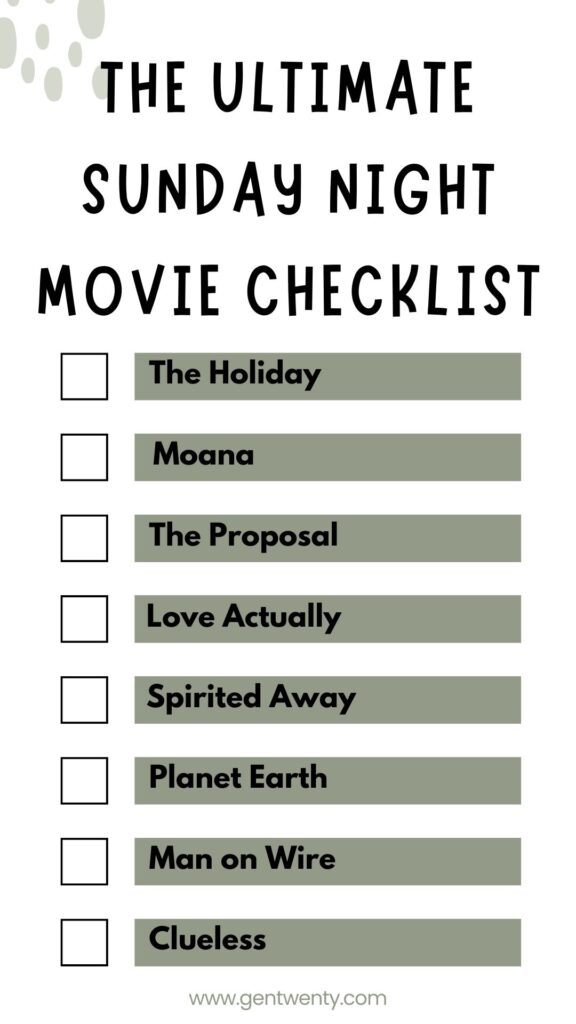 best movies to watch on a sunday