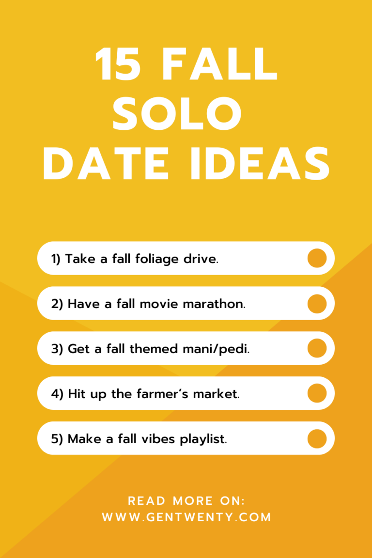15+ Fall Solo Date Ideas For a Cozy Season - GenTwenty