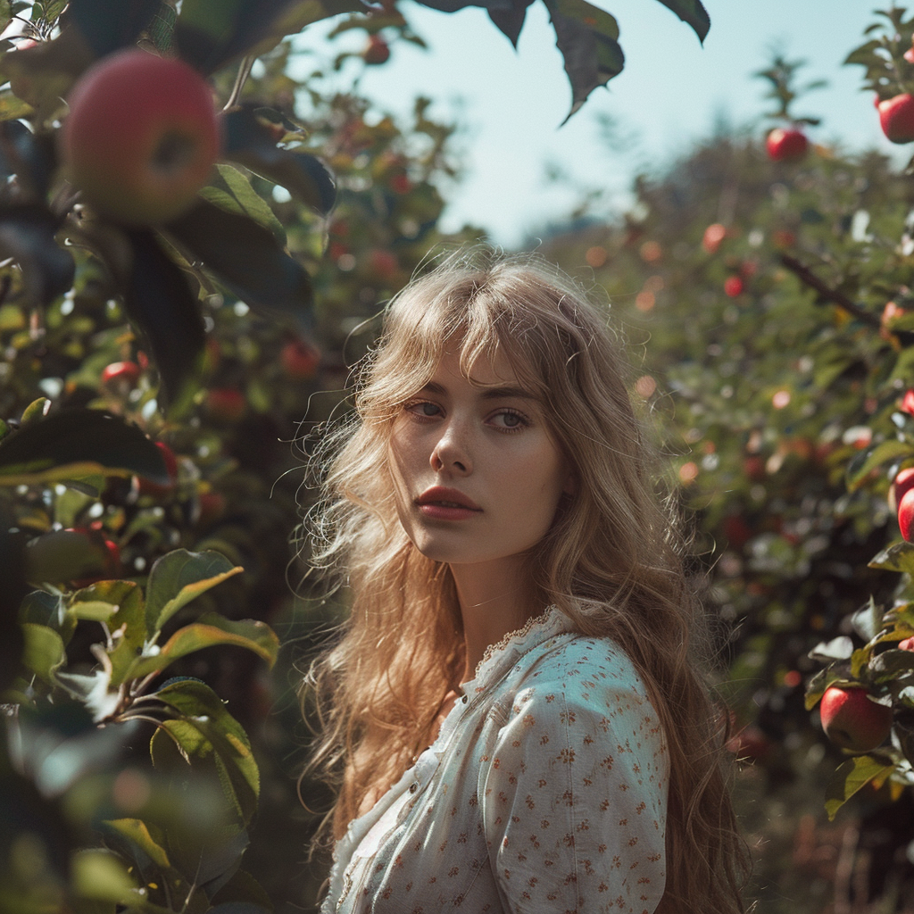 fall solo dates at an apple orchard