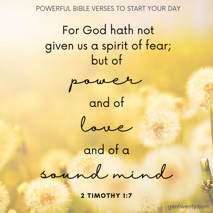 45+ Helpful Bible Verses To Start Your Day - GenTwenty