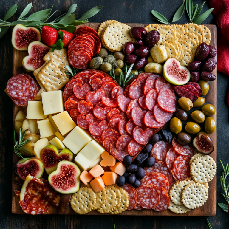 Savory Valentine’s Day Charcuterie Board