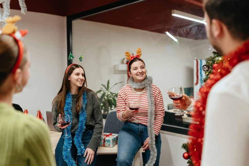 Célébration de Noël au travail