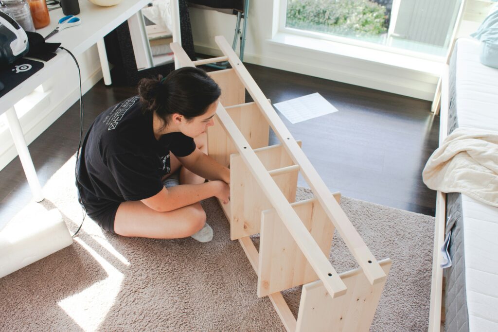 building a flat pack shelf