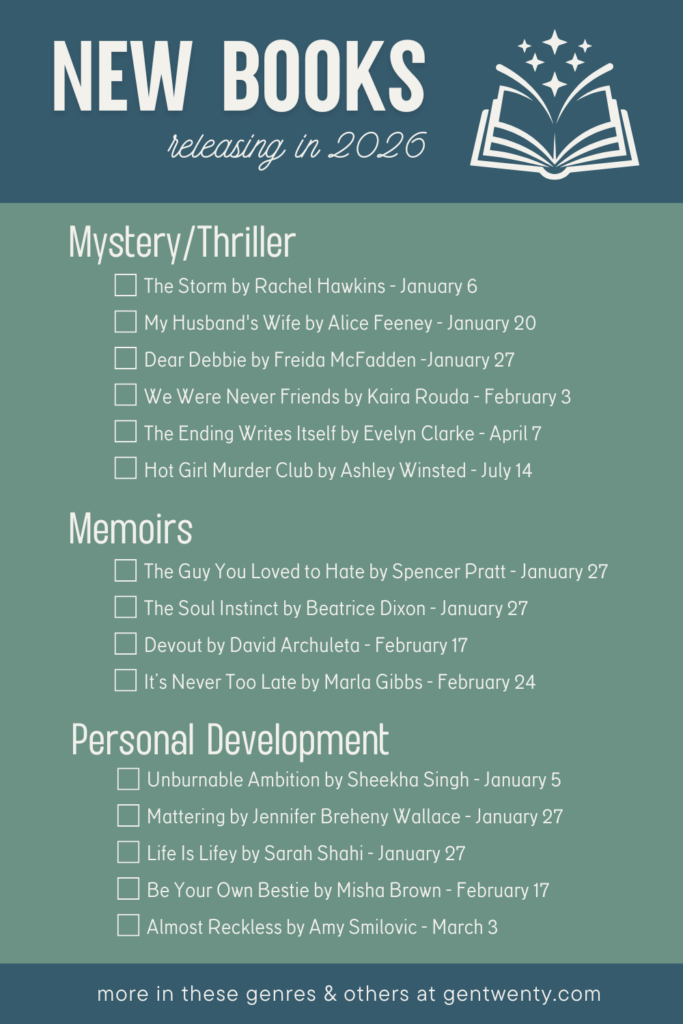 100+ Books Being Released In 2026