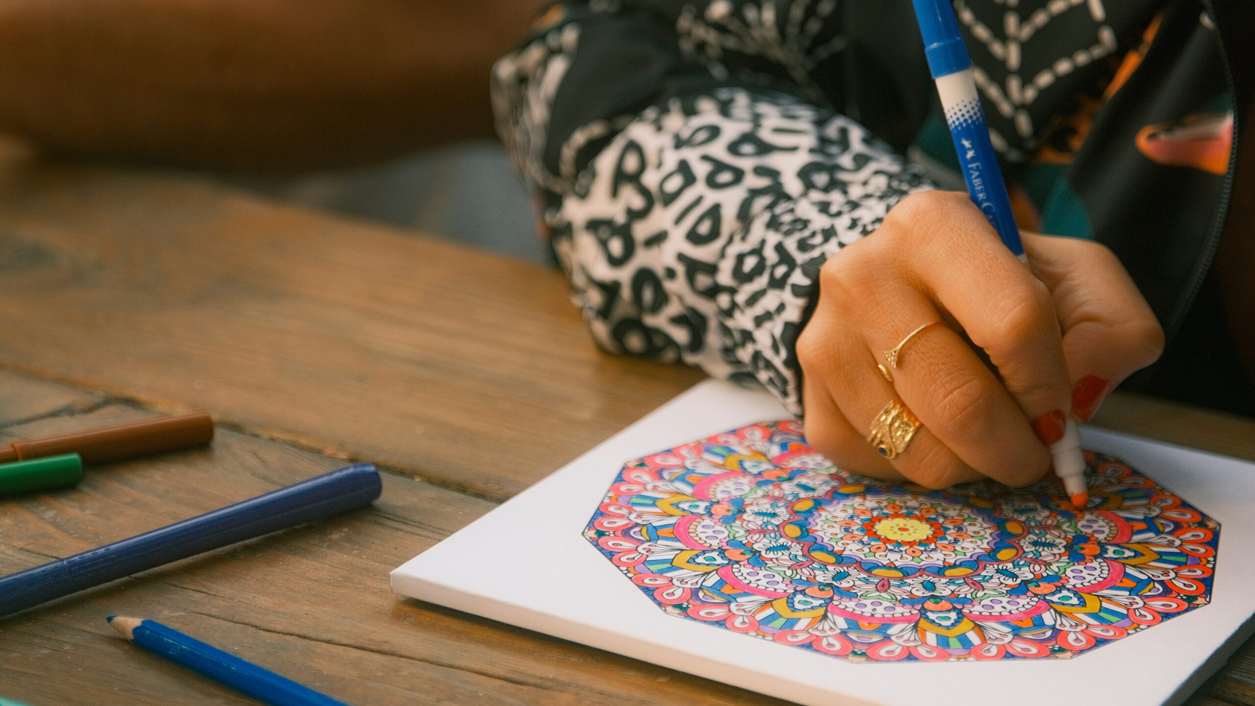 coloring to soothe anxiety