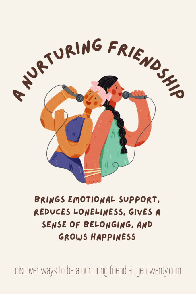 a friend that is connected and caring