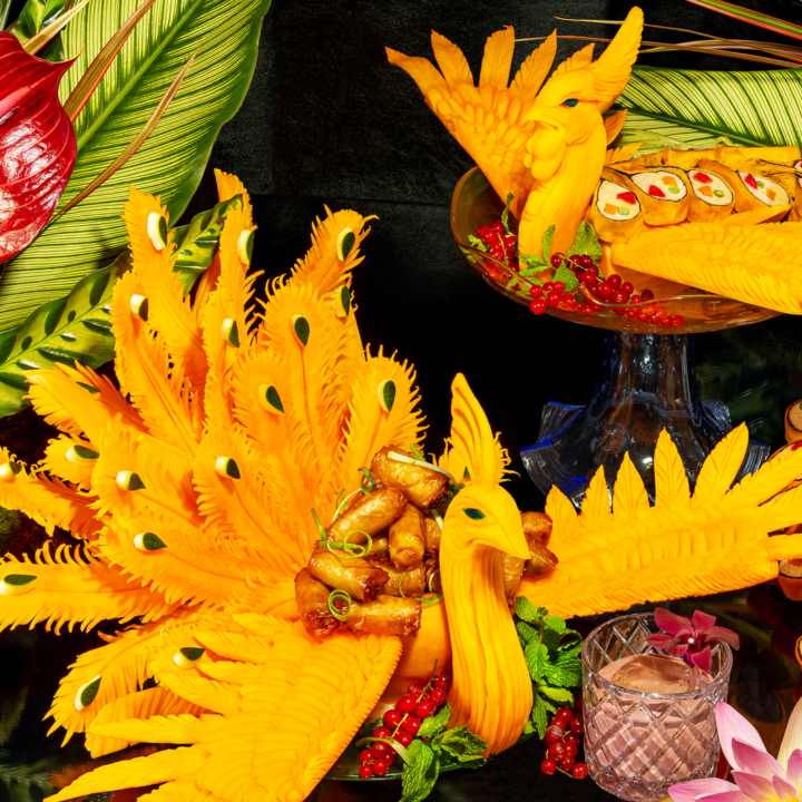 AAPI Founders - Thu Buser Fruit Vegetable Carvings