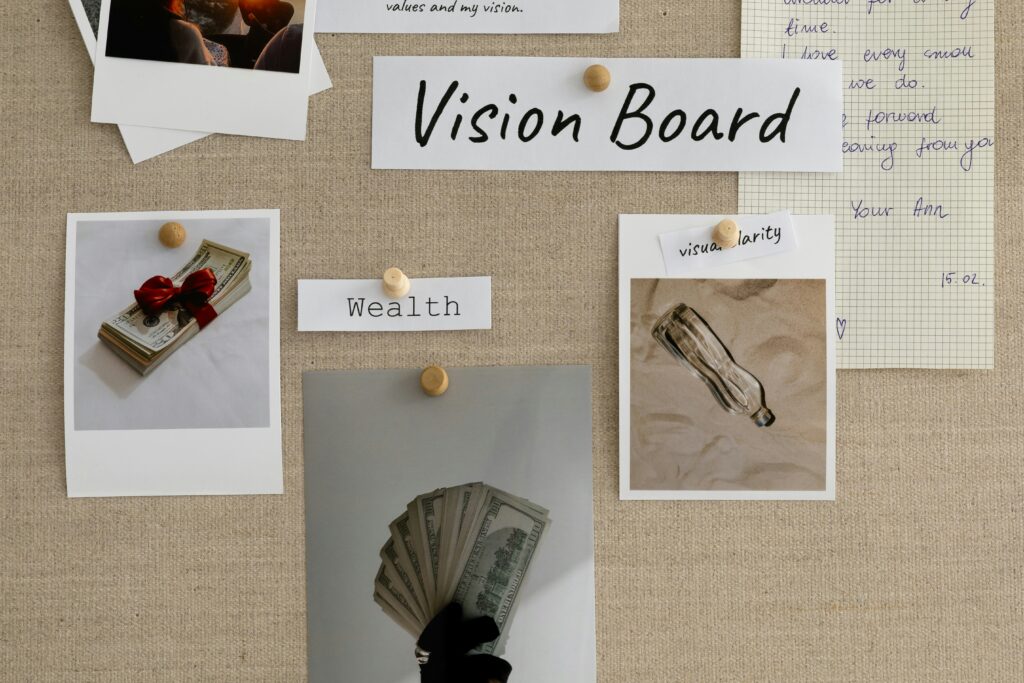 vision board for wealth