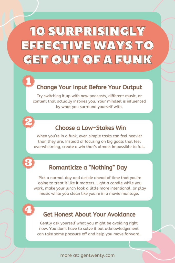 ideas for boosting yourself up to get back on track