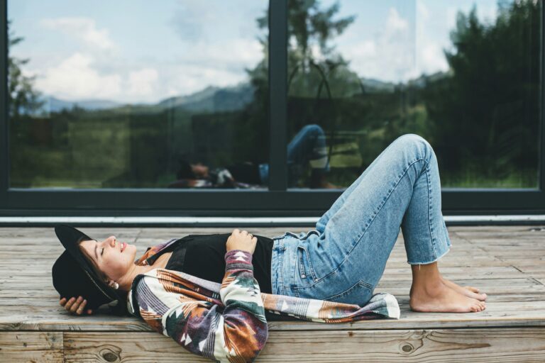 woman relaxing
