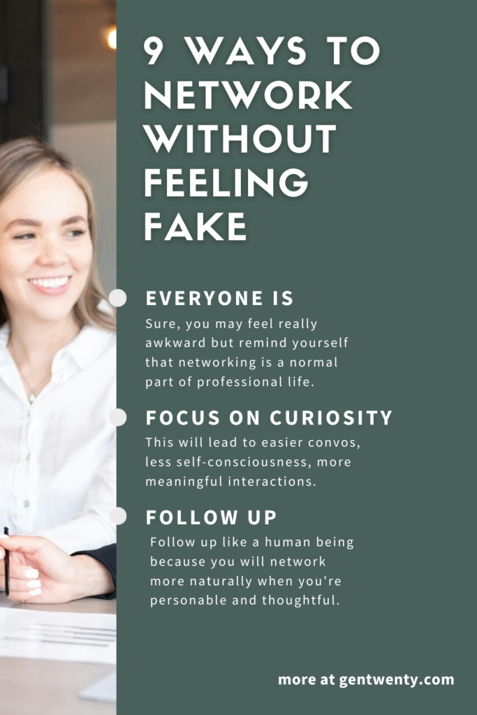 listed ideas of how to connect with others within your field