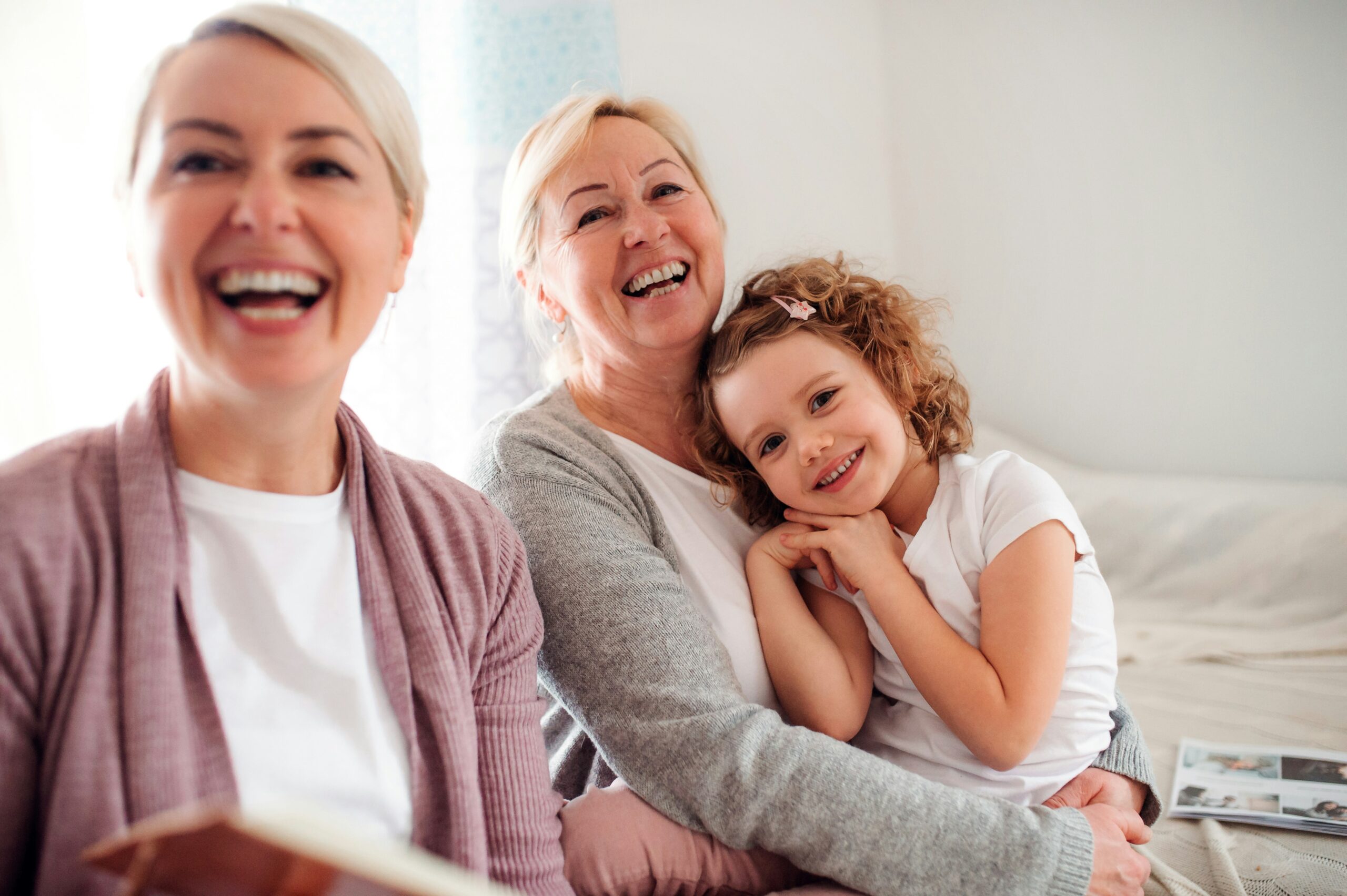 three generations of women