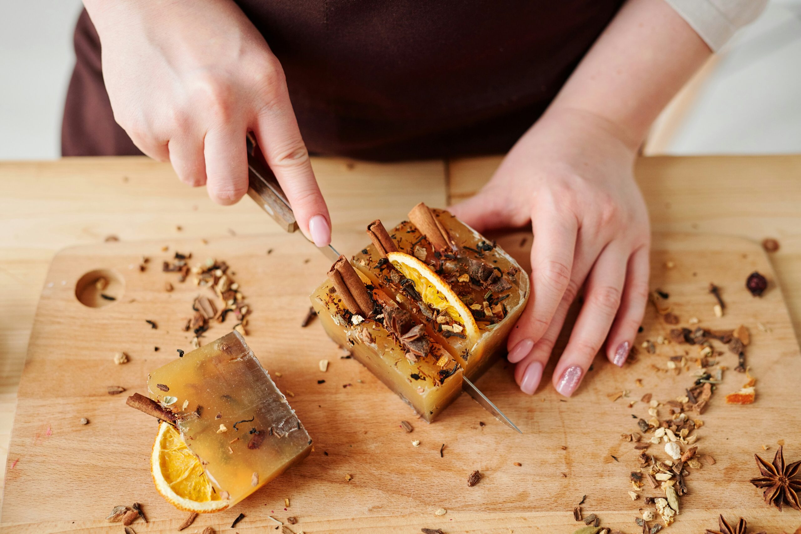autumn inspired DIY soap