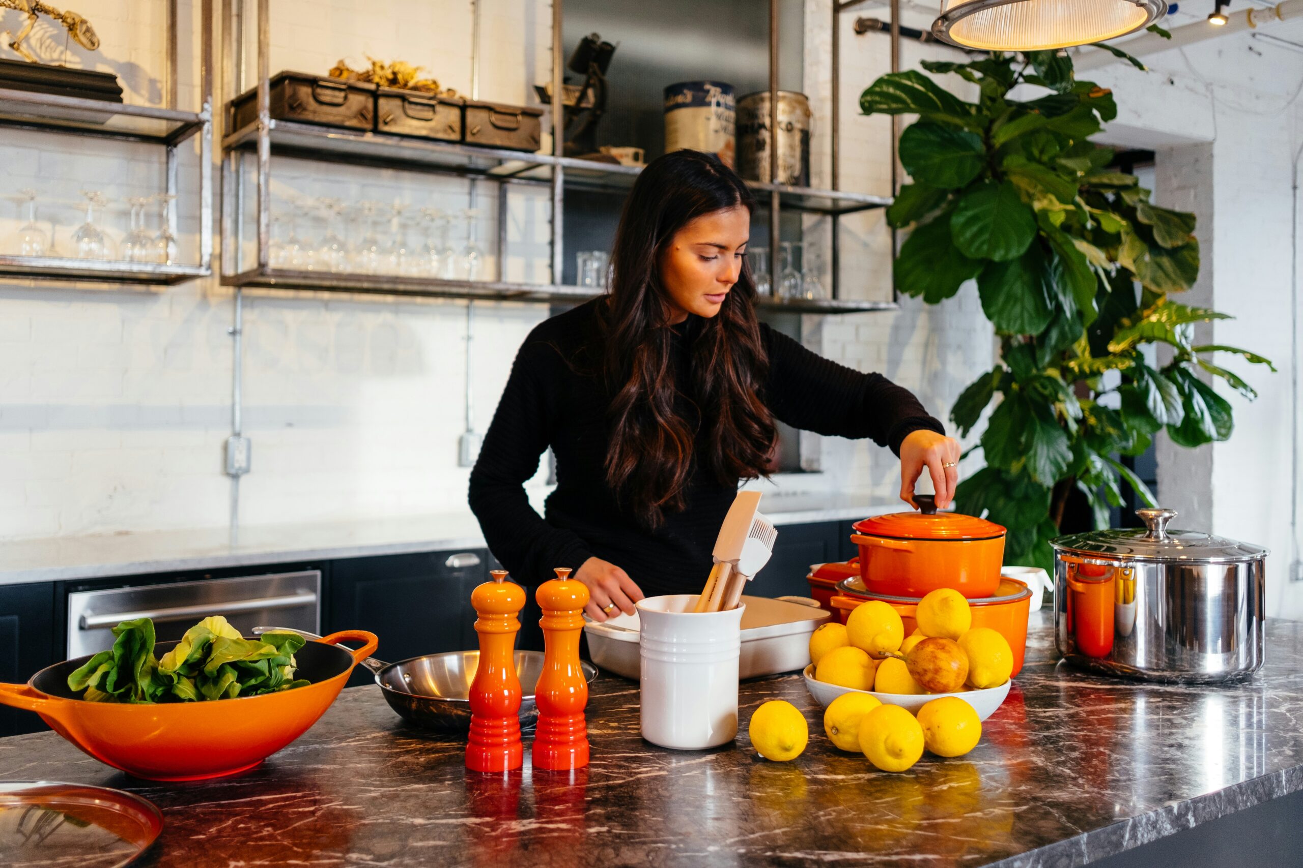 Autumn kitchen cooking