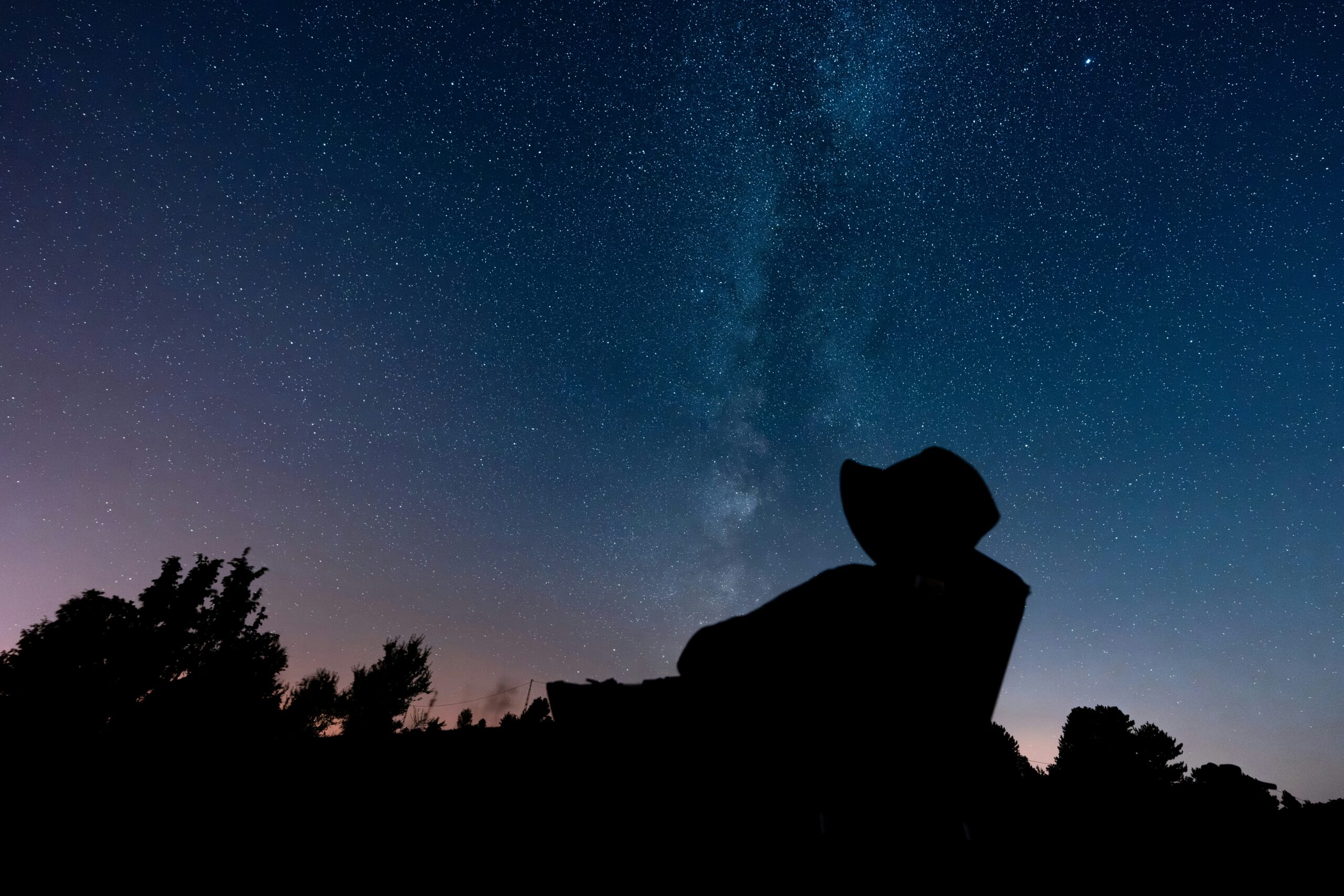 lounging and stargazing